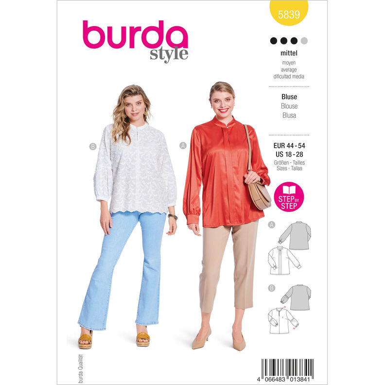 Plus-Size Blouse | Burda 5839 | 44-54,  image number 1