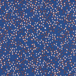 Katoenen stof Cretonne Stippen – indigo, 