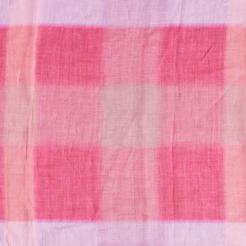 Ramie chiffon batik ruit – intens roze,  image number 2