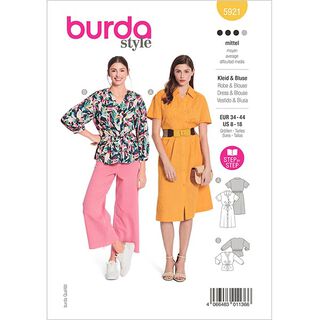 Jurk/Blouse  | Burda 5921 | 34-44, 