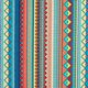 Gecoate katoen Etnische strepen – blauw/oranje,  thumbnail number 1