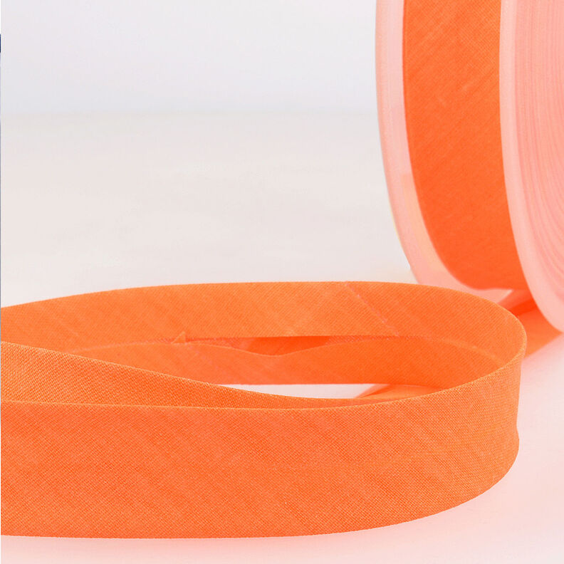 Biasband Polycotton [20 mm] – neon oranje,  image number 1