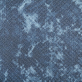 Doorgestikte stof chambray anker tie-dye – jeansblauw, 