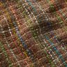 Bouclé scheerwol mix kleurrijke strepen & lurex – middelbruin,  thumbnail number 2
