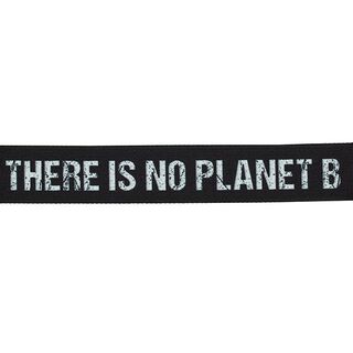 Tassenband There is no Planet B [ Breedte: 40 mm ] – zwart/wit, 