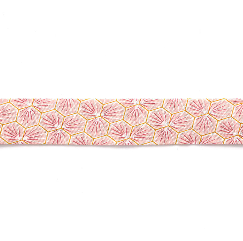 Biasband ruiten [27 mm] – roze,  image number 1