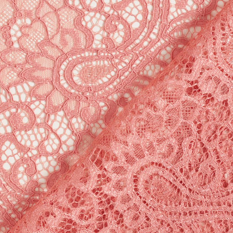 Kanten stof Paisley – licht bessen,  image number 4