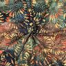 Katoenen stof Batik zonnen – blauwe spar/kastanjebruin,  thumbnail number 3