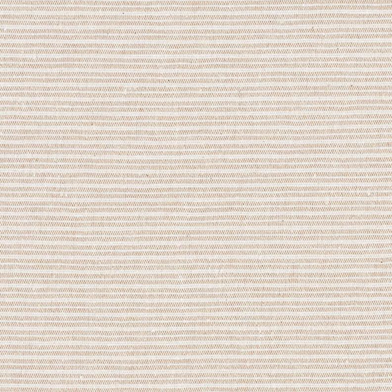 Decostof canvas fijne strepen gerecycled – donkerbeige,  image number 1