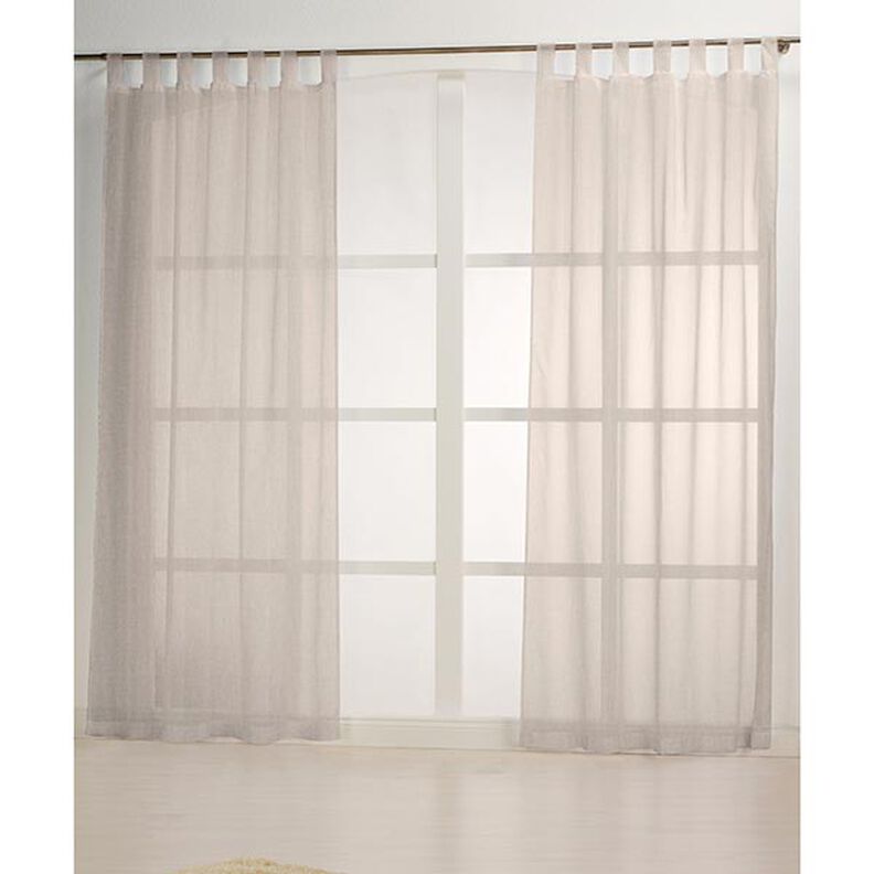 Gordijnstof voile linnenlook 300 cm – zand,  image number 5