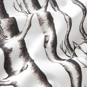 Decostof Half panama Boomstammen – ecru, 