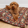 Decostof Half panama Honden portretten – karmijnrood/goud,  thumbnail number 5