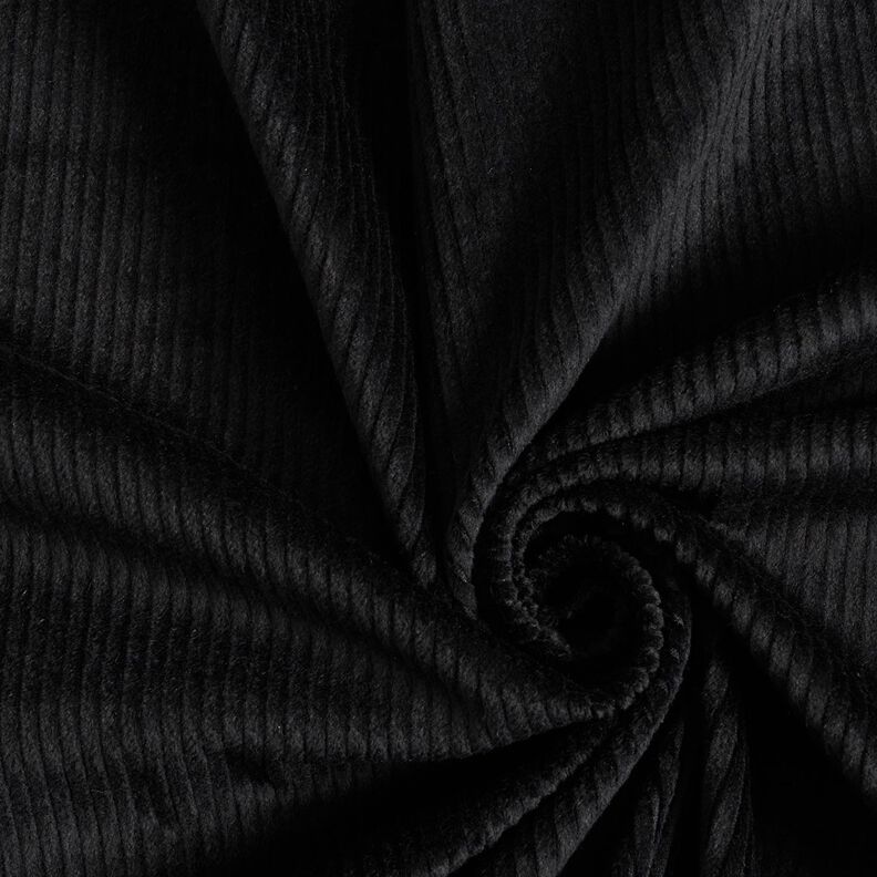 Brede rib stretch – zwart,  image number 1