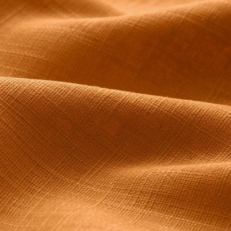 Linnen stof Ramee mix medium – karamel,  image number 2