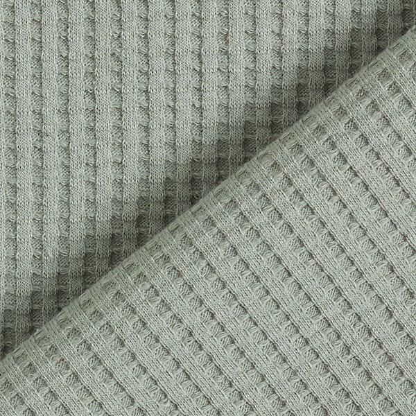 Katoenen wafel jersey effen – riet,  image number 3