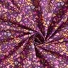 Katoenen stof Cretonne Weidebloemen – aubergine/roze,  thumbnail number 3