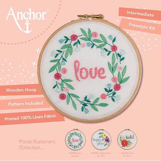 Borduurraam set Love, 