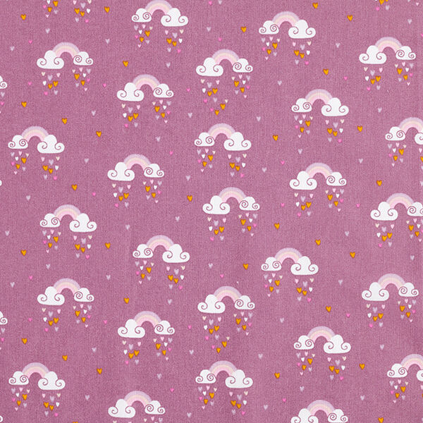 Katoenpopeline Regenbogen – pastelviolet, image number 1