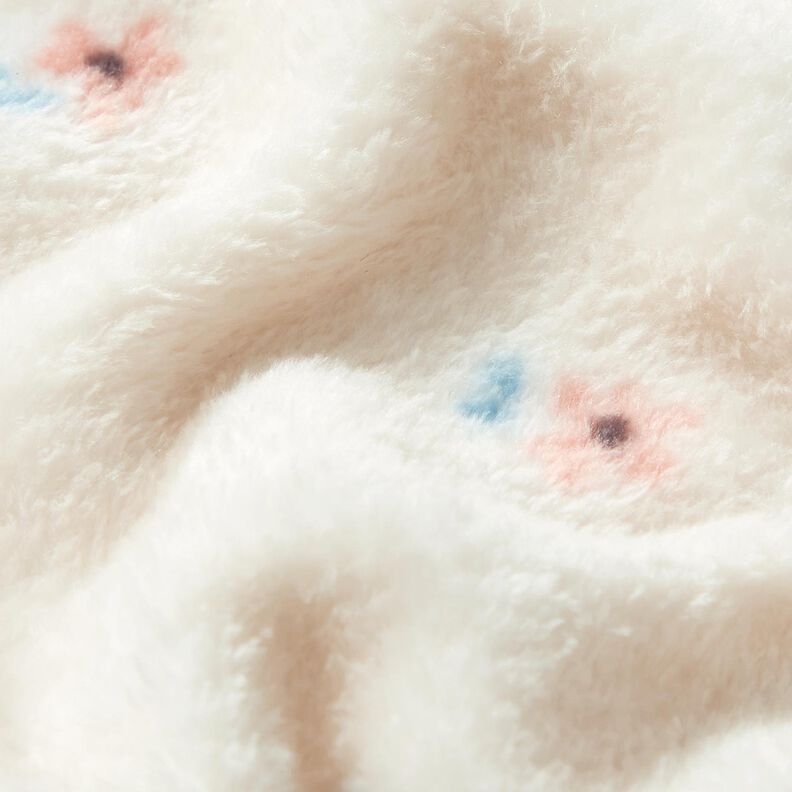 Gezellige fleece kleine bloempjes – lichtbeige/zalm, image number 2