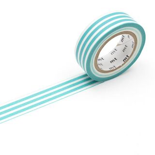Masking Tape Strepen – turkoois/wit, 