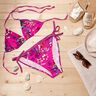 Badpakstof Aquarelbloemen – purper/wit,  thumbnail number 7
