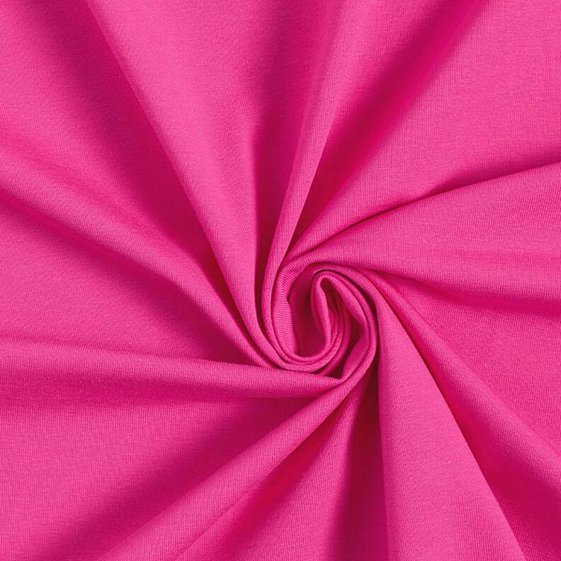 Katoenjersey medium effen – intens roze,  image number 1