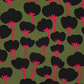 Lenzing Ecovero™ Poppies | Nerida Hansen – olijf/zwart, 