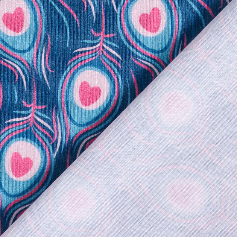 Katoenjersey Pavo | Stoff&Liebe – koningsblauw/intens roze, image number 4