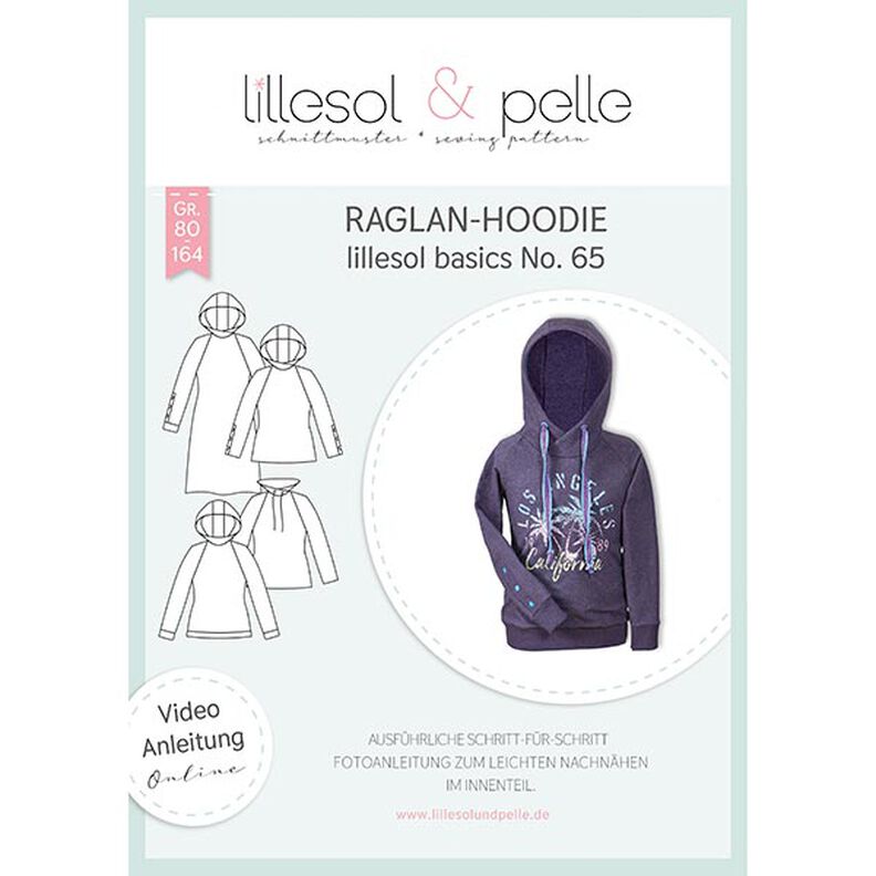 Raglan-hoodie, Lillesol & Pelle No. 65 | 80 – 164,  image number 1