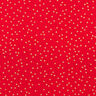 Katoenen stof Popeline fijne stippen – rood/goud,  thumbnail number 1