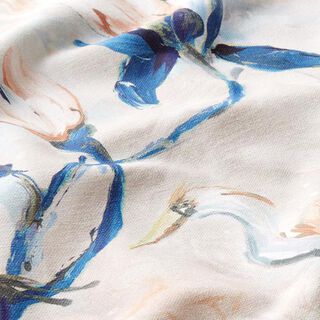Decostof half panama Takken – blauw/beige, 