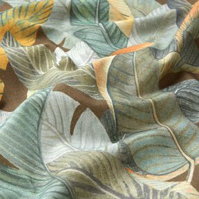 Decostof Half panama Bananenbladeren – koper/kaki, 