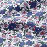 Blousestof kleine boeketten bloemen – wit/lila,  thumbnail number 2