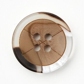 4-gats knoop hoornlook [Ø 20 mm] – mocca, 