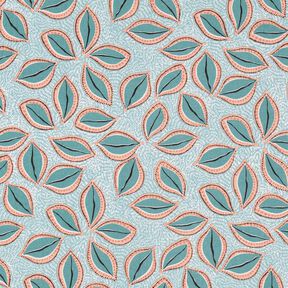 Katoenen stof Cretonne artistieke bladeren – eucalyptus, 