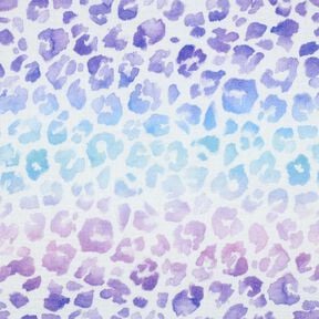 Mousseline/dubbel gehaakte stoffen Luipaardprint kleurverloop Digitaal printen | Poppy Fabrics –, 