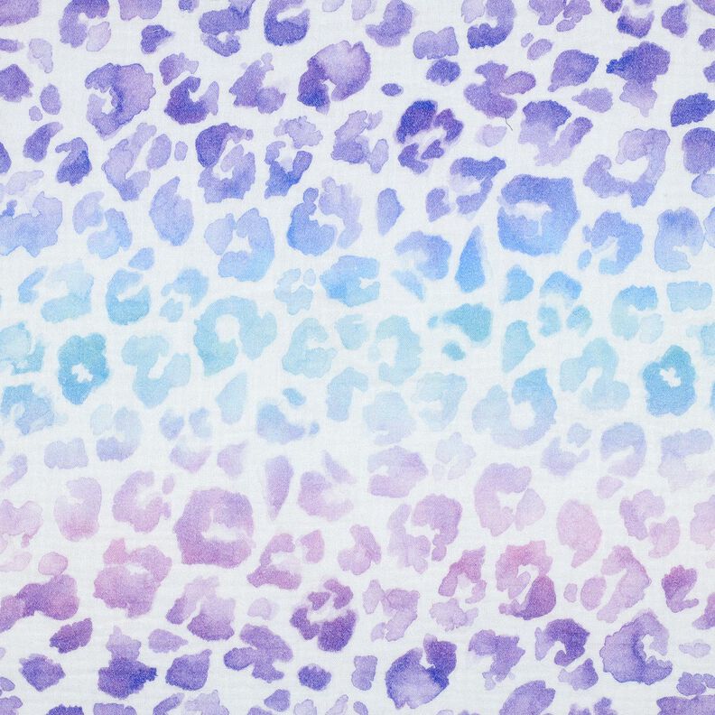 Mousseline/dubbel gehaakte stoffen Luipaardprint kleurverloop Digitaal printen | Poppy Fabrics –, image number 1