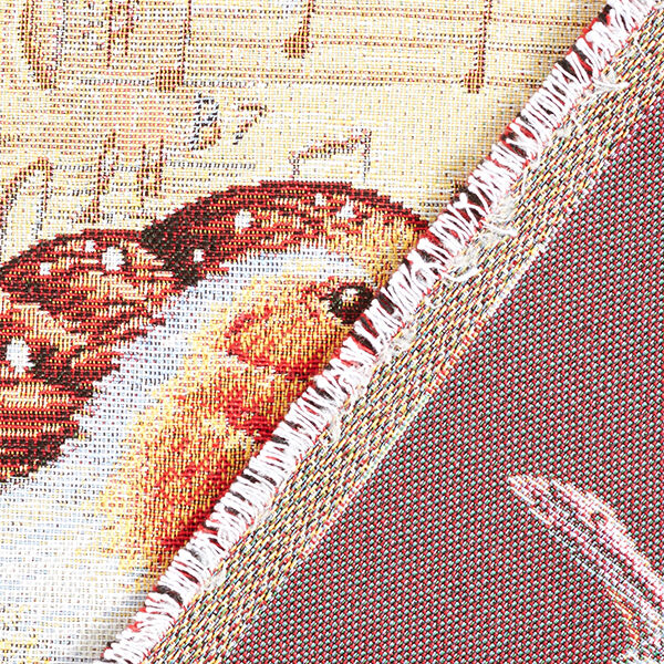 Decoratief stuk Gobelin Roodborstje met bladmuziek – wit,  image number 4