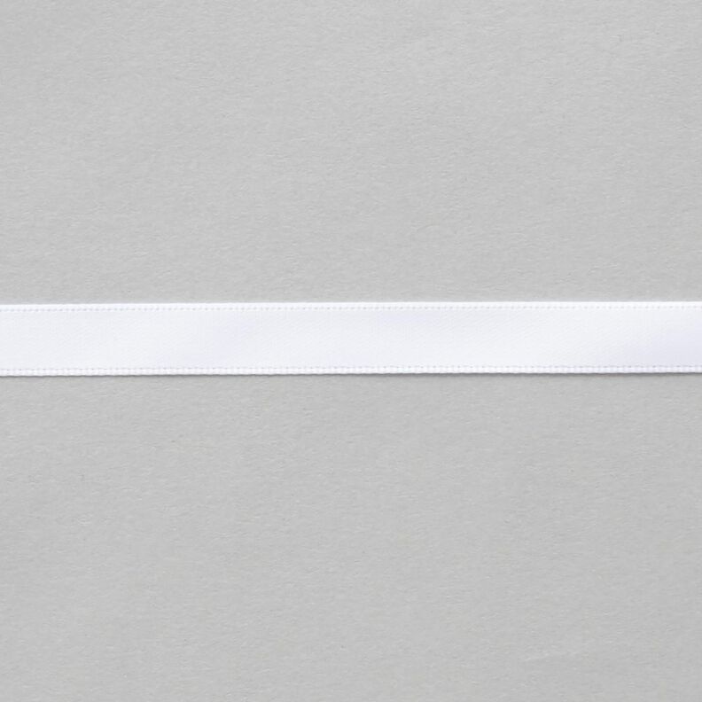 Satijnband [9 mm] – wit,  image number 1