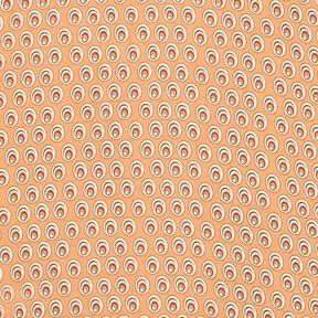 Chiffon pauwoog – perzik/terracotta, 
