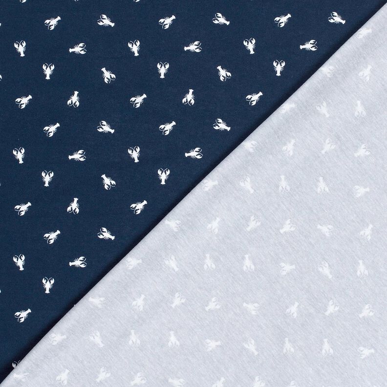 Katoenjersey Reuzengarnaal – marineblauw,  image number 4