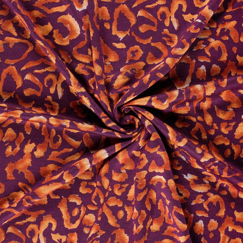Romaniet jersey Luipaardpatroon – aubergine/terracotta, image number 3