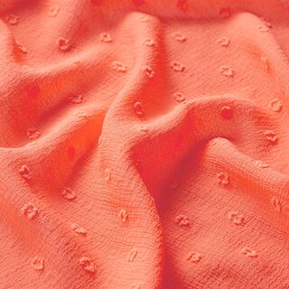 Crêpe chiffon dobby punten – perzik sinaasappel, 