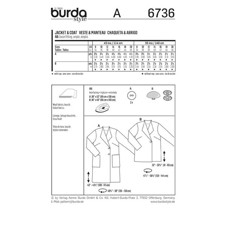 Jas / Jas, Burda 6736,  image number 7