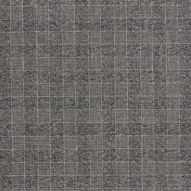 Broekenstretch glencheck – zwart/wit,  image number 1