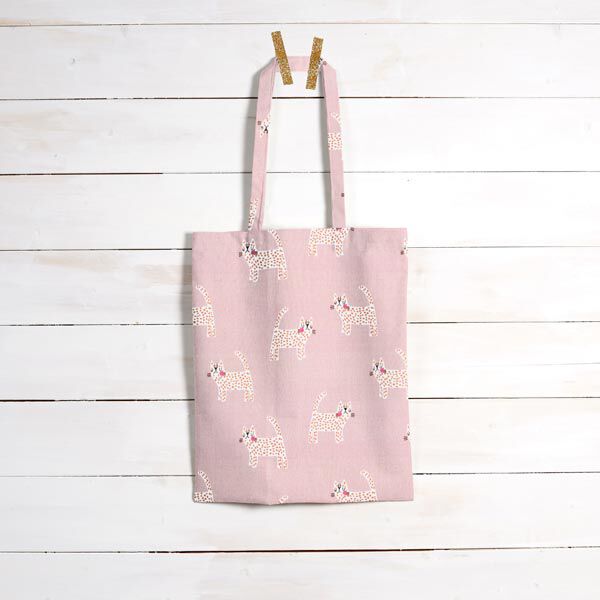 Decostof Half panama Katten – roze, image number 9
