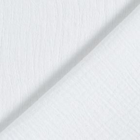 Linnen-katoen-mix Jacquard Golvenmotief – wit, 