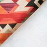 Decostof Half panama abstracte etnische print – lichtbeige/smaragdgroen,  thumbnail number 4
