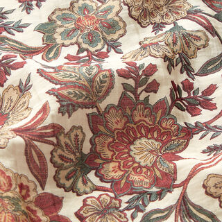 Lichte viscosestof paisley bloemen – natuur, 