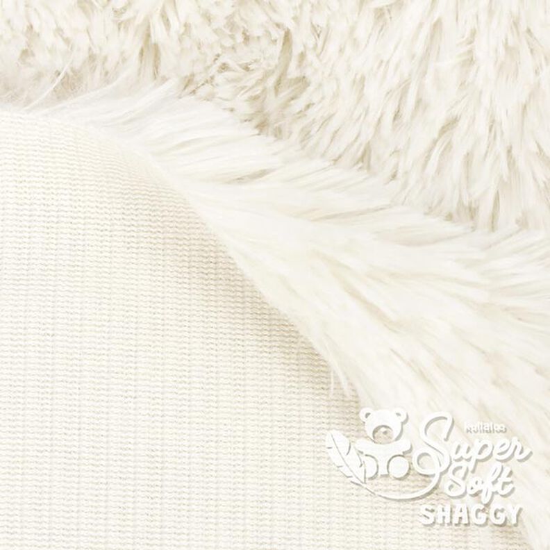 SHAGGY pluche [1 M X 0,75 M | Flor: 20 MM] - wolwit | Kullaloo,  image number 3